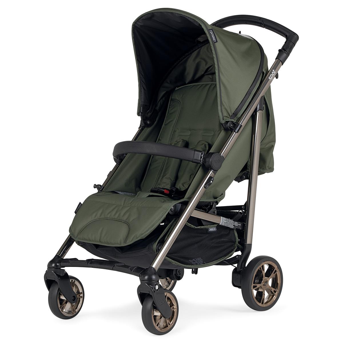 Bebecar Spot Compact Pushchair with Raincover Soft Green